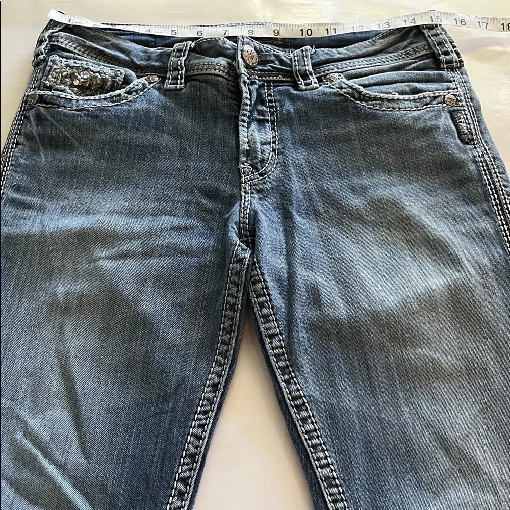Silver Jeans front zipper